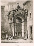 Tomb of Antenore, Padua with a mother with child to right. Acquaforte su 'cina applicata' 1820-1851 (Oscar Mario Zatta)